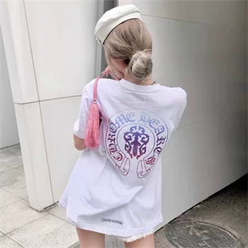 chrome hearts gradient horseshoe graphic short sleeve t-shirt